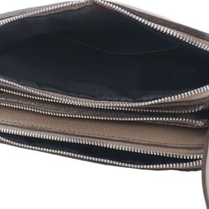 c7e3a0092c7ba69f766cb8eae758c24f1a9f5dc5 Stylowa torebka crossbody trzykomorowa – Beżowa ciemna