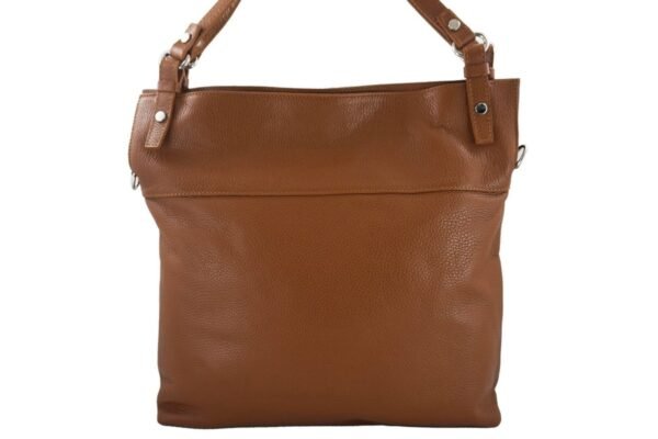 d90feb8c99cb32544cefda7b352ef526b48e40aa Duży skórzany worek / shopper bag – A4 – Szary ciemny