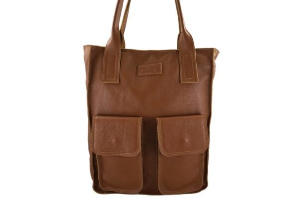 eda9ba5dd67b76e941b2dd7cd9372c2edc5024c2 Torby shopper bag do pracy – Brązowe jasne