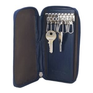 f038734a093aede719e3042c6541060904767694 Skórzane etui na klucze – Granatowe