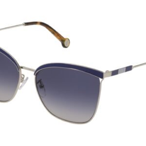f1f19c49605ae732fa14904e5381aef9acf3677f Okulary CAROLINA HERRERA SHE151-590514. Okulary przeciwsłoneczne, Kolor srebrny. Kobieta.