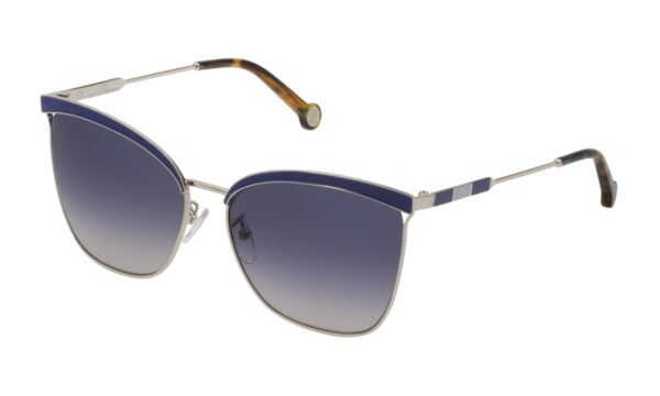 f1f19c49605ae732fa14904e5381aef9acf3677f Okulary CAROLINA HERRERA SHE151-590514. Okulary przeciwsłoneczne, Kolor srebrny. Kobieta.