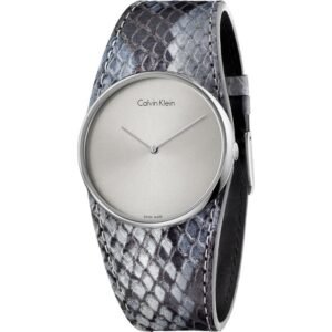 f3d266eb508c137c576696b446d76b9b8de56d1a Zegarek CALVIN KLEIN K5V231Q4. Kwarcowy, Kolor szary. Kobieta.