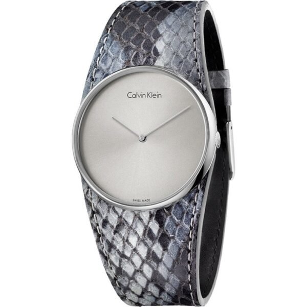 f3d266eb508c137c576696b446d76b9b8de56d1a Zegarek CALVIN KLEIN K5V231Q4. Kwarcowy, Kolor szary. Kobieta.